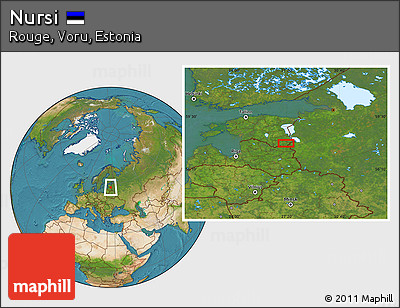 Satellite Location Map of Nursi