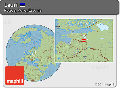 Savanna Style Location Map of Lauri