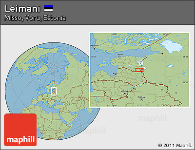 Savanna Style Location Map of Leimani