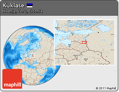 Shaded Relief Location Map of Kuklase