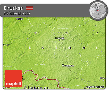 Physical Map of Druskas