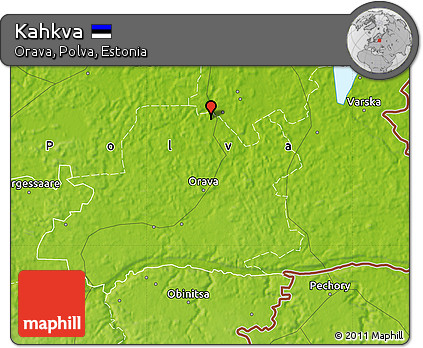 Physical Map of Kahkva
