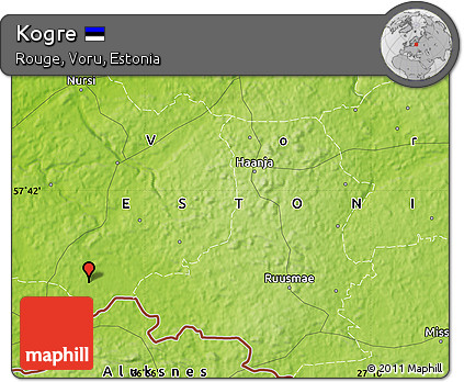 Physical Map of Kogre