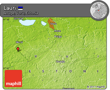 Physical Map of Lauri