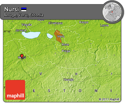 Physical Map of Nursi