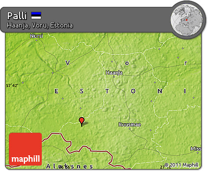 Physical Map of Palli
