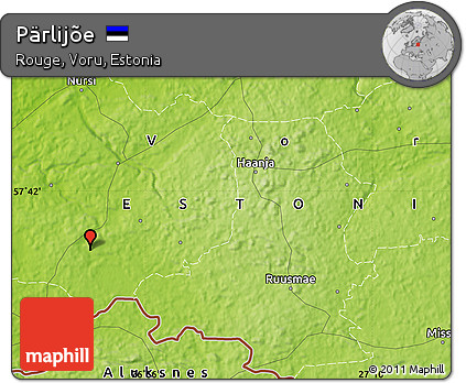 Physical Map of Pärlijõe