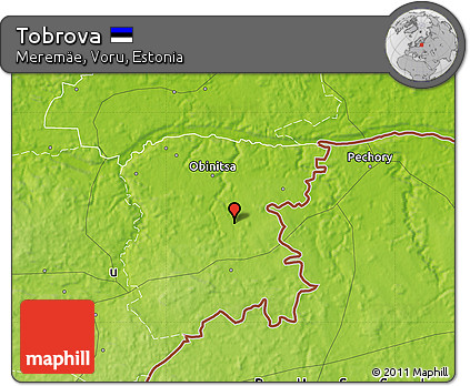 Physical Map of Tobrova