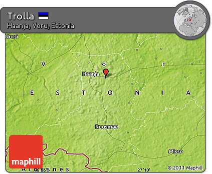 Physical Map of Trolla