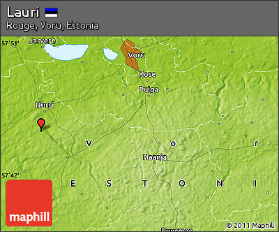 Physical Map of Lauri