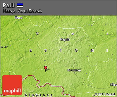 Physical Map of Palli