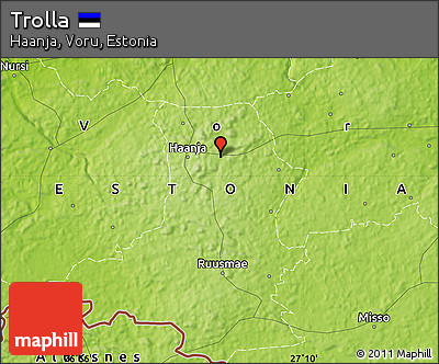 Physical Map of Trolla