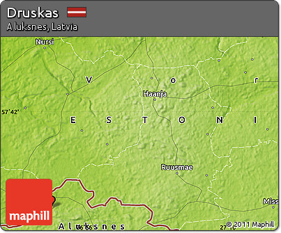 Physical Map of Druskas