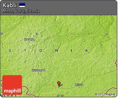 Physical Map of Käbli