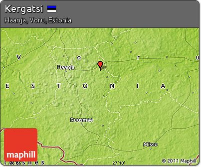 Physical Map of Kergatsi