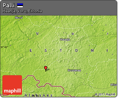 Physical Map of Palli