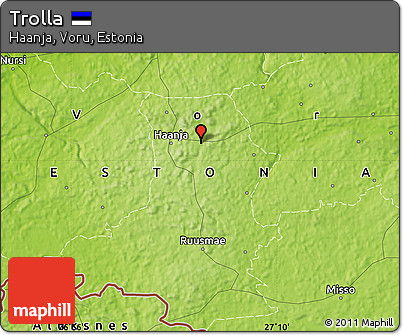 Physical Map of Trolla