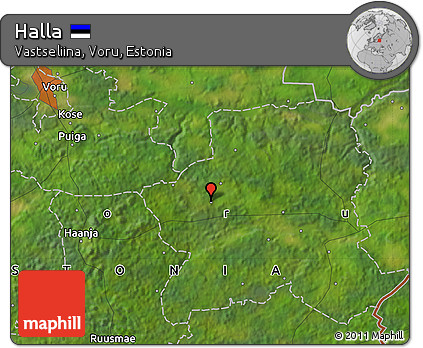 Satellite Map of Halla