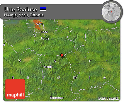 Satellite Map of Uue Saaluse