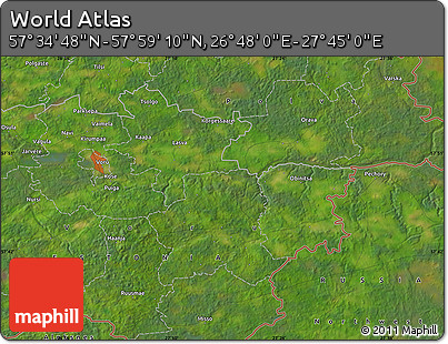 Satellite Map of the Area around 57° 46' 59" N, 27° 16' 29" E