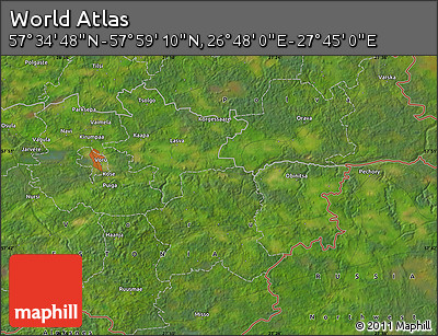 Satellite Map of the Area around 57° 46' 59" N, 27° 16' 29" E