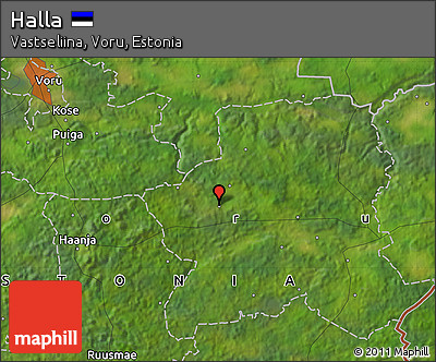 Satellite Map of Halla
