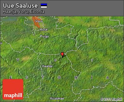 Satellite Map of Uue Saaluse