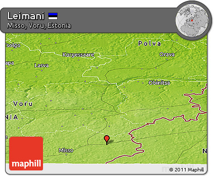 Physical Panoramic Map of Leimani