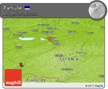 Physical Panoramic Map of Pärlijõe