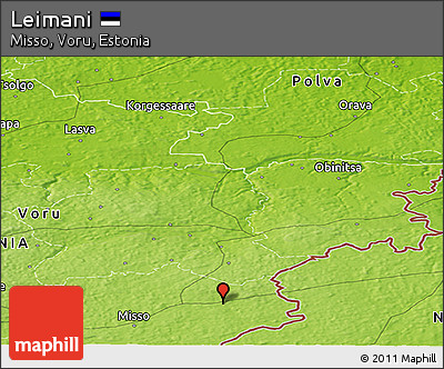 Physical Panoramic Map of Leimani