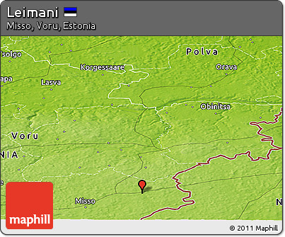 Physical Panoramic Map of Leimani