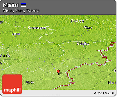 Physical Panoramic Map of Määsi