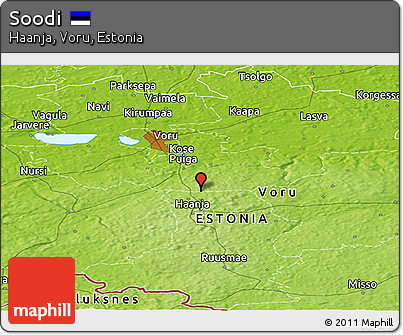 Physical Panoramic Map of Soodi
