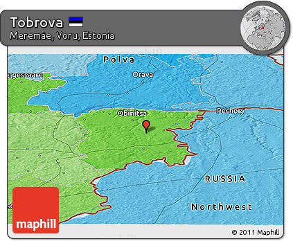 Political Panoramic Map of Tobrova