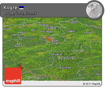 Satellite Panoramic Map of Kogre