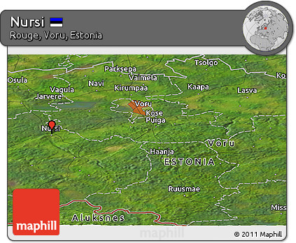 Satellite Panoramic Map of Nursi