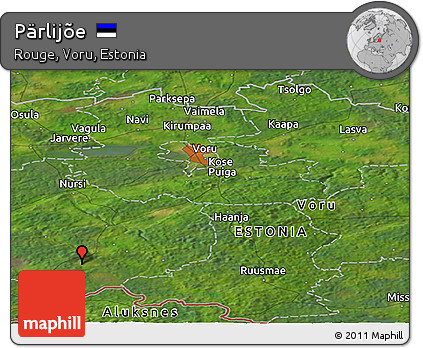 Satellite Panoramic Map of Pärlijõe