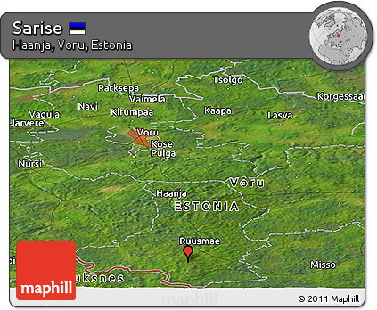 Satellite Panoramic Map of Sarise