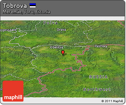 Satellite Panoramic Map of Tobrova