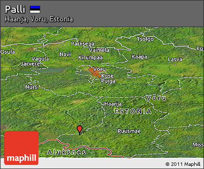Satellite Panoramic Map of Palli