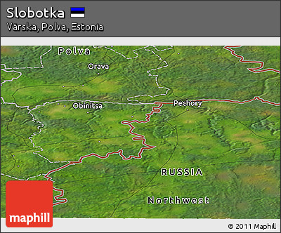 Satellite Panoramic Map of Slobotka