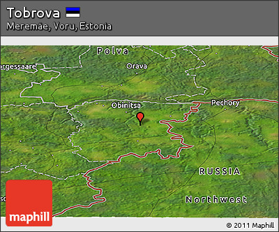 Satellite Panoramic Map of Tobrova
