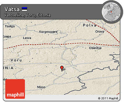 Shaded Relief Panoramic Map of Vatsa
