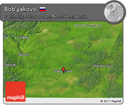 Satellite 3D Map of Bob'yakovo