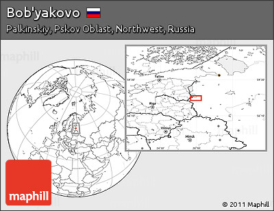 Blank Location Map of Bob'yakovo