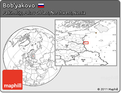 Blank Location Map of Bob'yakovo