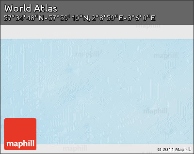 Physical 3D Map of the Area around 57° 46' 59" N, 2° 37' 30" E