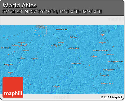 Political 3D Map of the Area around 57° 46' 59" N, 31° 31' 29" E