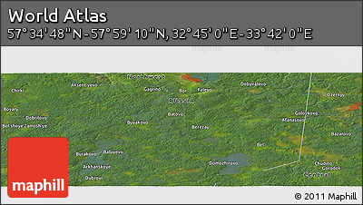 Satellite Panoramic Map of the Area around 57° 46' 59" N, 33° 13' 30" E