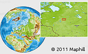 Physical Location Map of the area around 57° 46' 59" N, 34° 4' 30" E